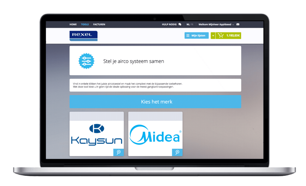 Nieuw bij Rexel: airco selector