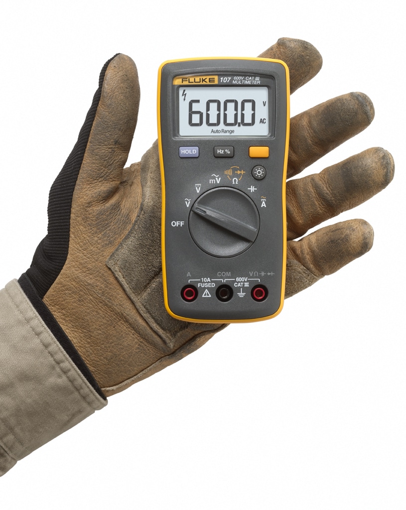 FLUKE: Fluke 107 CAT III digitale multimeter in handpalmformaat