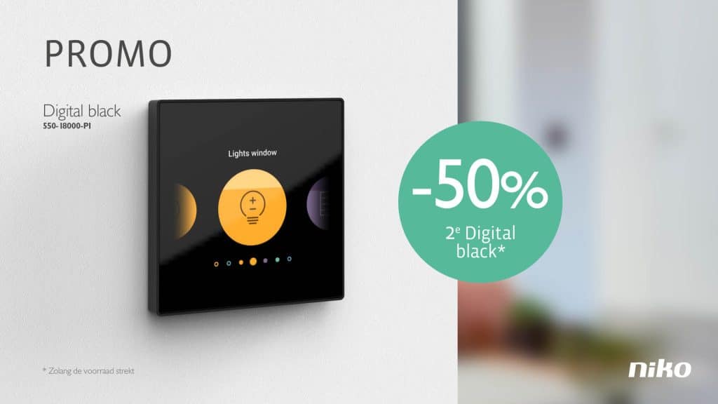 NIKO: Profitez dès maintenant de la promotion sur le Niko Digital black – 2e appareil à -50%